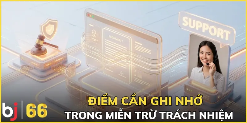 Điểm cần ghi nhớ trong miễn trừ trách nhiệm
